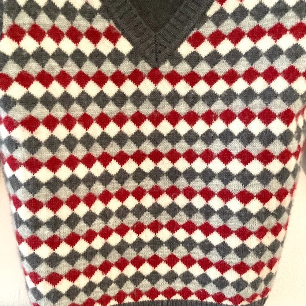 Janie and Jack Diamond V Neck Gray Sweater Size 2T - Picture 6 of 6